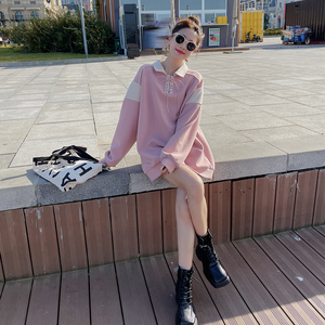 港味复古设计感小众焦糖色卫衣女小个子2025春秋新款韩系休闲上衣图片