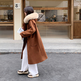 出货中2022冬新款长款连帽毛呢大衣外套D702-P185-控268毛，女装毛呢外套，浙宝256