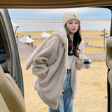 已现货2023冬新款兔耳朵外套内里加绒D712-P150-控228，女装棉衣/棉服，浙宝256