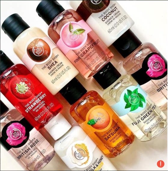 The Body Shop沐浴露Shower Gel草莓玫瑰西柚乳木果蜜橘白麝香
