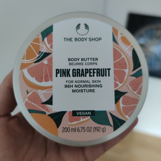 英国The Body Shop粉西柚身体霜黄油Pink Grapefruit Body Butter