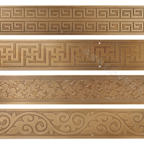 仿古纯铜包角直条大门护角压条