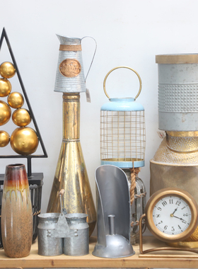 特价孤品集合--美式乡村风家居民宿庭院装饰品铁木做旧杂货摆件