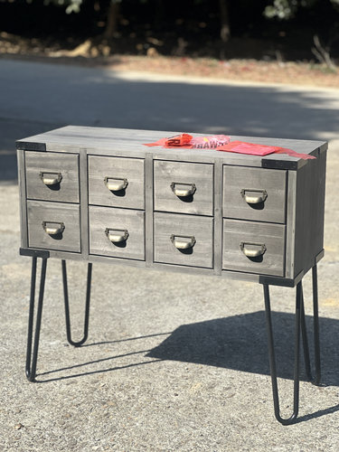 超特价！出口大牌原单原包装新款木质复古家具绝美八抽屉仿古柜子