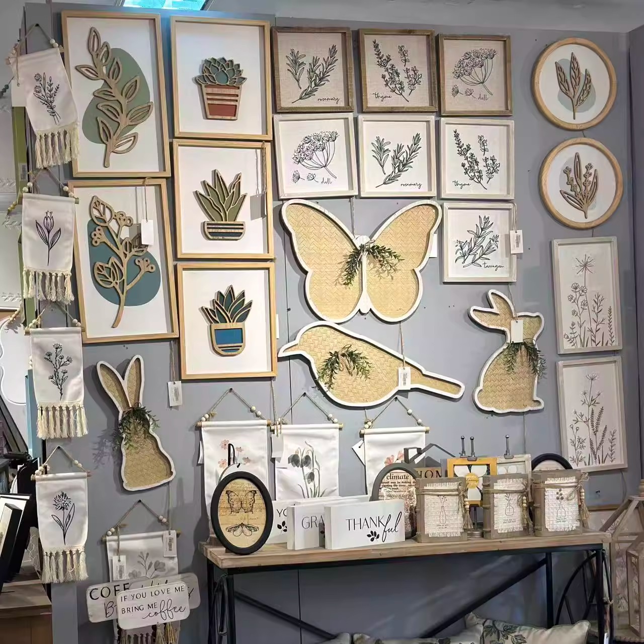 孤品集合--外贸复古家居装饰品木质做旧木板壁挂画走廊背景墙壁饰