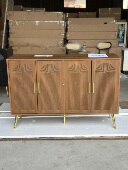 外贸原单中古风家具法式 复古大柜子四门拱形雕刻餐边柜玄关柜特价