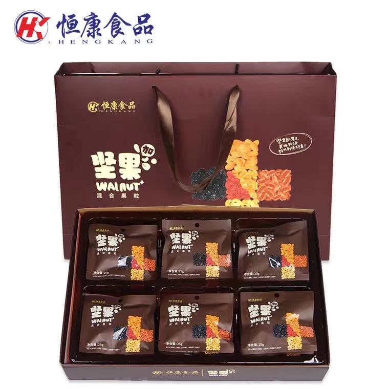 恒康食品混合每日坚果700g（25g*28)礼盒装 炒货大儿童干果礼品箱