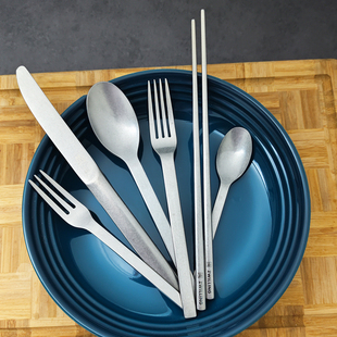 德国双立人不锈钢西餐具套装24件套复古银餐刀餐勺餐叉筷子