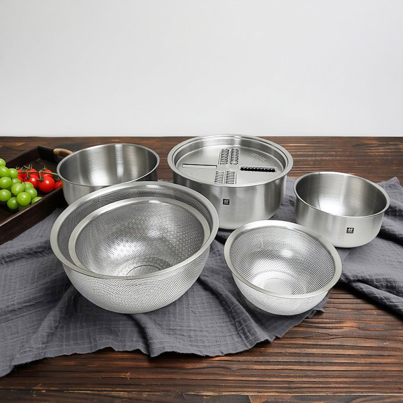 双立人不锈钢沥水篮多用盆刨丝盆擦丝淘米洗菜多功能厨房7件套,餐饮具,洗菜盆/沥水篮/漏水筛,淘宝优惠券,粉丝福利购,淘宝优惠卷
