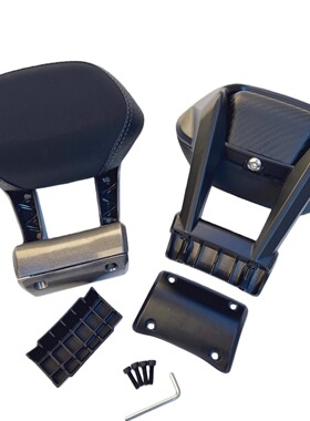 适用于电摩25款极核AE8电动车铝合金后靠背 AE7通用新款靠背直上