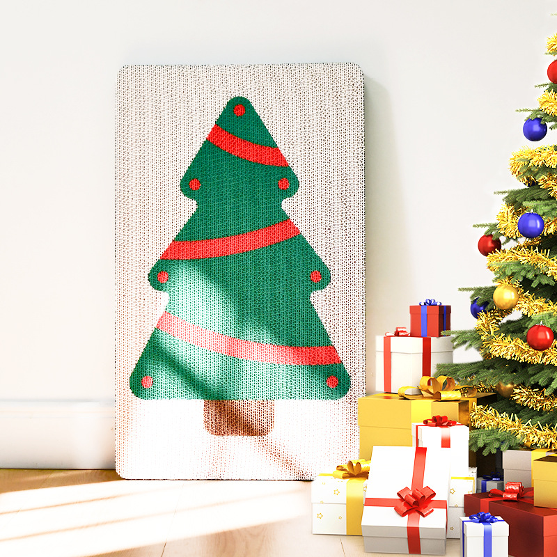 彩色猫抓板窝幼猫磨爪器