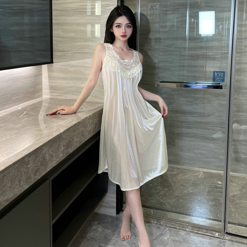 2025新款夏季超薄蕾丝性感睡裙