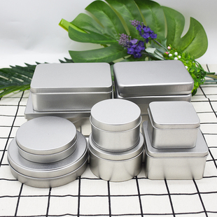 糖饼铁盒 马口铁长 正方形圆医用食品盒燕窝盒月饼