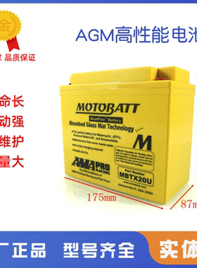 YTX20-BS摩托古兹1400 1380 California加州MGX-21电瓶12V18A电池