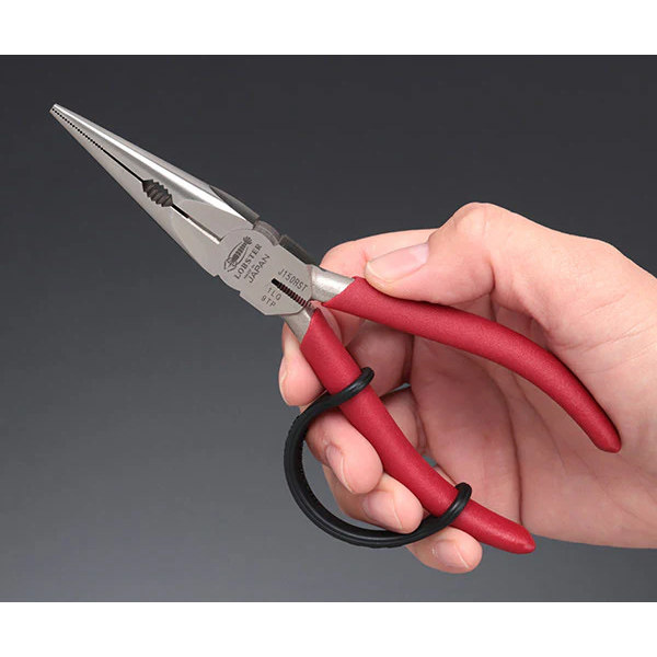 LOBSTER日本进口虾牌不锈钢尖嘴钳 J150RSTG 带握把辅助6寸 150mm