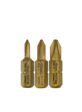 德国ATHLET加硬耐磨钛合金TIN十字螺丝刀头批咀PH0 PH1 PH2 *25mm