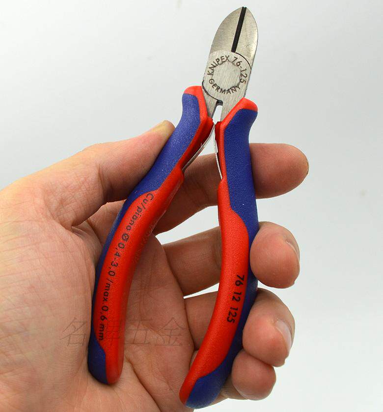 德国凯尼派克knipex带弹簧精密加硬斜嘴钳7612125 76 12 125 5寸