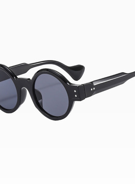 圆形太阳镜2025新款墨镜个性宽边大框高档墨镜男欧美嘻哈复古眼镜