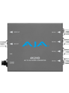 AJA 4K2HD 转换盒 4KUHD to HD-SDI and HDMI 向下变换器