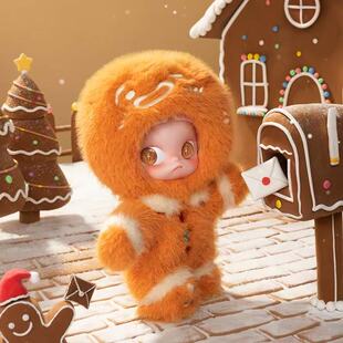 熊玩POPMART泡泡玛特Zsiga姜饼人八分之一可动人偶毛绒手办摆件