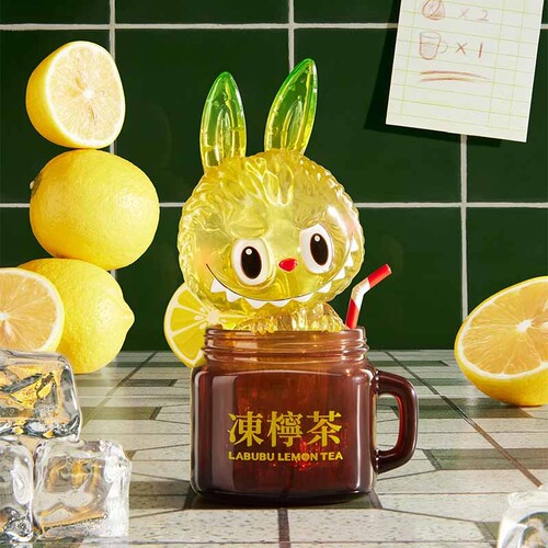 POPMART泡泡玛特 LABUBU冻柠茶手办潮流时尚玩具礼物摆件潮玩公仔