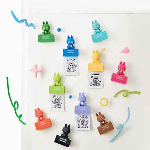 泡泡玛特 POP MART 十周年系列 LABUBU冰箱贴  盲盒潮玩个性新奇