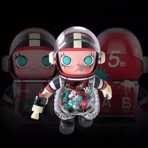 POPMART泡泡玛特MOLLY涂鸦GRAFFITI 400%手办潮玩大娃摆件