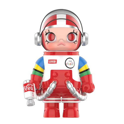 POPMART泡泡玛特可口可乐3.0 SPACE MOLLY宇航员400%潮玩潮玩手办