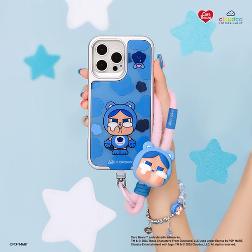 POPMART泡泡玛特CRYBABY联名Care Bears系列长挂绳盲盒周边礼物女