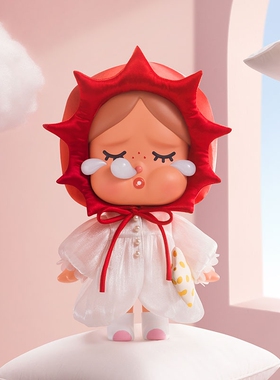 POPMART泡泡玛特MEGA CRYBABY 400% 晨曦懒懒摆件礼物潮玩大娃