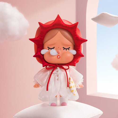 POPMART泡泡玛特MEGA CRYBABY 400% 晨曦懒懒摆件礼物潮玩大娃