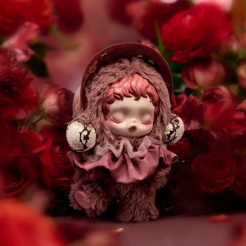 POPMART泡泡玛特 SKULLPANDA光织园系列 SP搪胶毛绒挂件潮玩盲盒