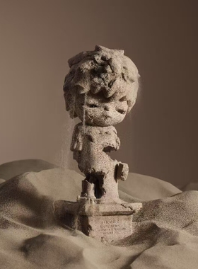 POPMART泡泡玛 HIRONO重塑之沙手办小隐于野收藏品搪胶装饰品