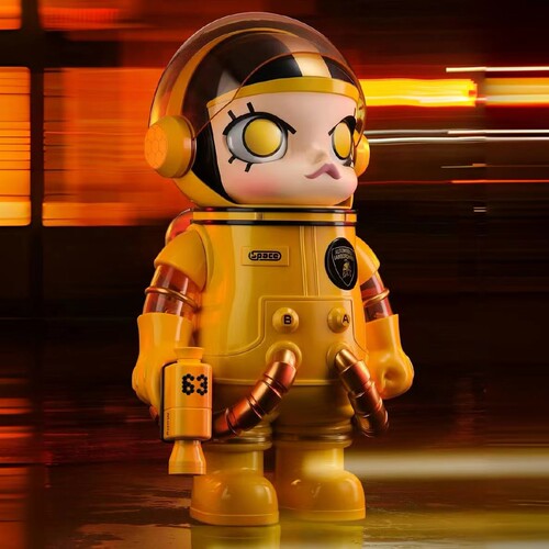 POPMART泡泡玛特MEGA SPACE MOLLY1000%兰博基尼潮玩定制版