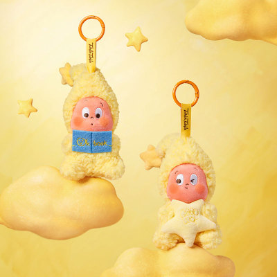熊玩 POPMART泡泡玛特 我们都是星星人系列 毛绒挂件盲盒礼物摆件