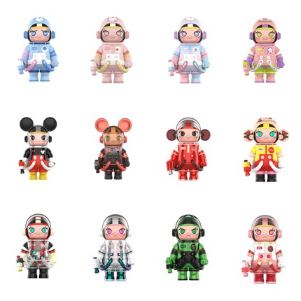 熊玩 POPMART泡泡玛特盲盒MEGA珍藏SPACE MOLLY400%1000拆检合集