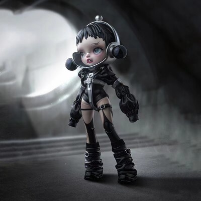 POPMART泡泡玛特 SKULLPANDA暗星1/6可动人偶潮玩