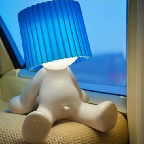 新品坐姿插电款创意搞怪卧室床头小夜灯摆件家用客厅房间解压摆件