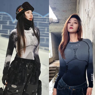 KHKX昆火速干衣滑雪单双板压缩衣保暖衣透气排汗打底功能内衣男女