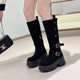 短靴子 秋冬小个子显瘦爆款 厚底英伦风两穿马丁靴女款 2025新款