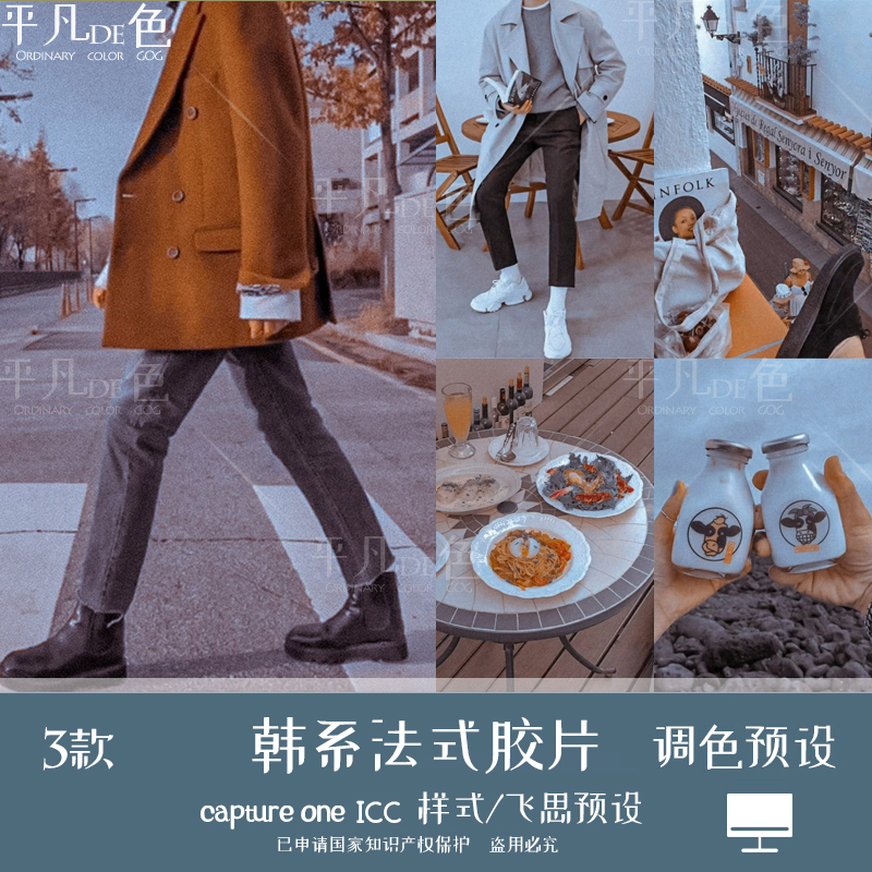capture one样式 韩系人像旅拍法式胶片调色滤镜 C1飞思预设CO981