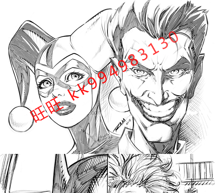 Procreate笔刷 12款手绘漫画人物勾线勾连笔触IPAD大师级画板554