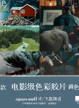 captureone样式专业电影级色彩胶片质感调色滤镜c1飞思预设CO998