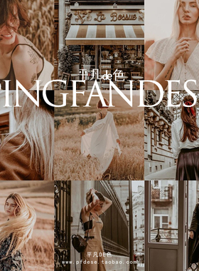 capture one样式秋节巴黎时尚人像旅拍行调色滤镜c1飞思预设CO579