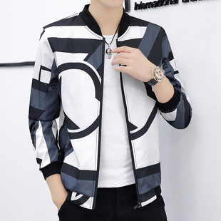 秋装男士外套春秋季2021年新款夹克韩版潮流帅气衣服休闲上衣男装