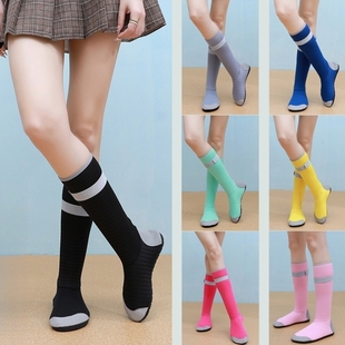 沙滩浮潜水母袜长筒潜水鞋男女士冲浪涉水鞋防滑防刮游泳溯溪鞋靴