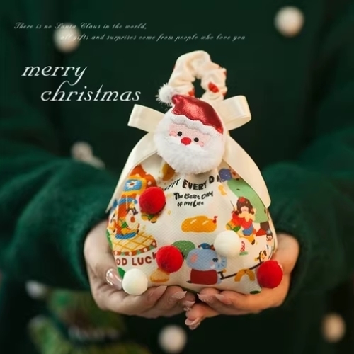 平安夜苹果礼盒圣诞节礼物送苹果袋糖果袋可爱儿童礼物包装盒