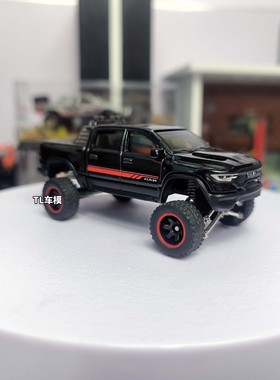 1:64风火轮道奇公羊RAM1500皮卡改装避震改装越野车合金车模胶胎