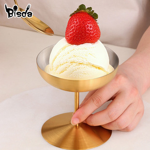 304不锈钢雪糕杯甜品杯子布丁咖啡杯冰激凌杯高脚杯马丁尼杯跨境