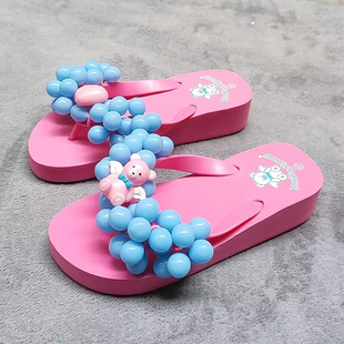 女厚底防滑坡跟凉拖沙滩海边夹脚凉鞋 人字拖鞋 子 葡萄拖鞋 2024新款